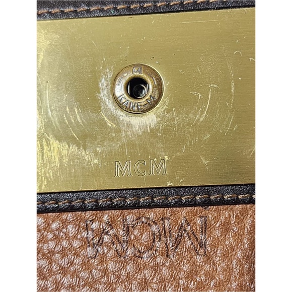 Authentic MCM Compact Leather Wallet Brown - Picture 9 of 15